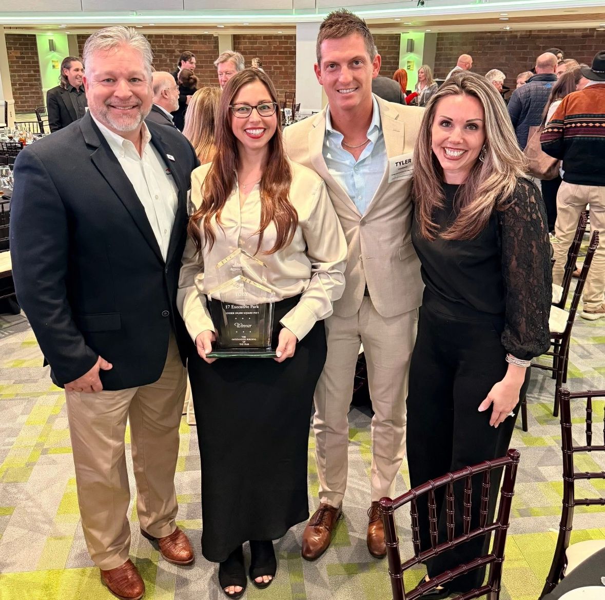 Core Executive Recruiting team at an award ceremony